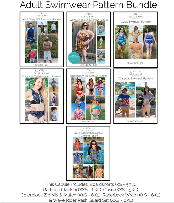 Adult Swimwear Pattern Bundle